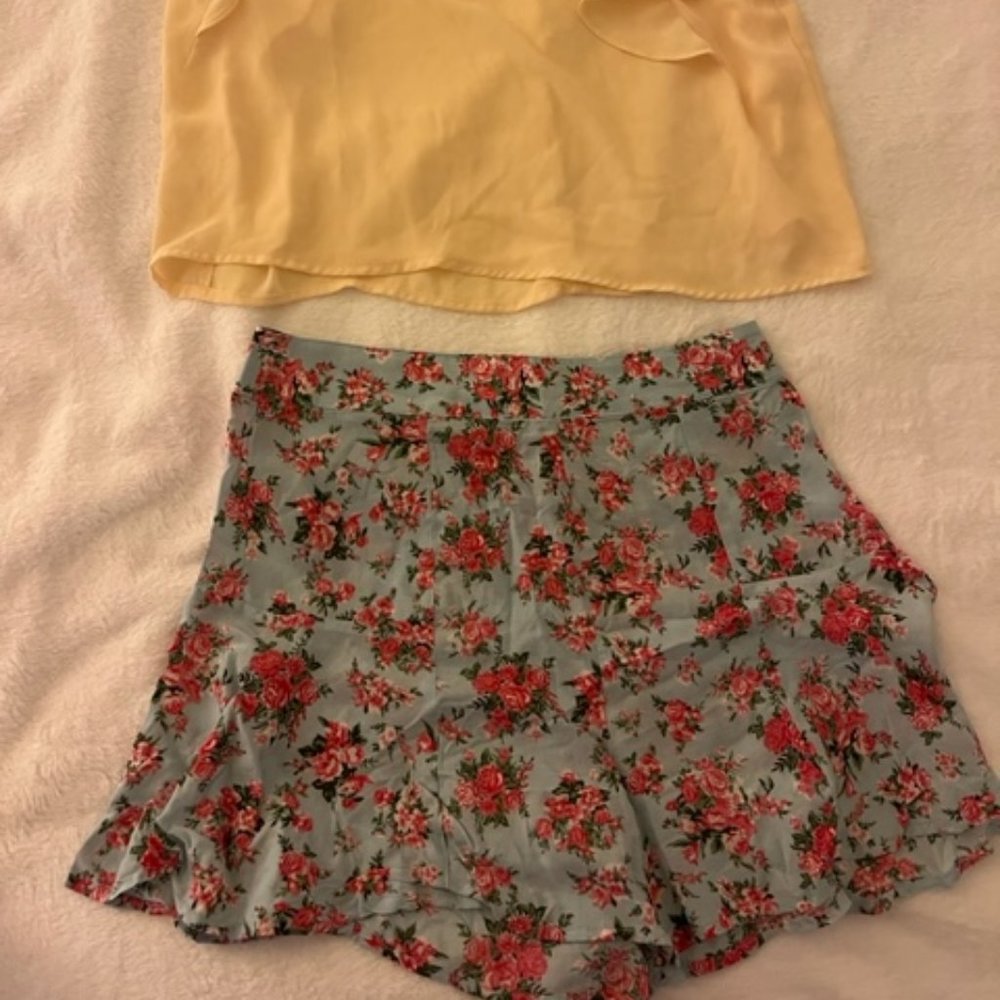 set of skorts and shirt